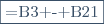 \fbox{=\text{B}3 - \text{B}21}