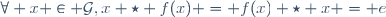 \forall x \in \mathcal{G},\ x \star f(x) = f(x) \star x = e