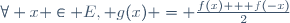 \forall x \in E, g(x) = \frac{f(x) + f(-x)}{2}