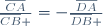 \frac{\overline{CA}}{\overline{CB} }=-\frac{\overline{DA}}{\overline{DB} }