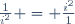 \frac{1}{i^2} = \frac{i^2}{1}