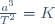 \frac{a^3}{T^2}=K