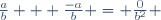 \frac{a}{b} + \frac{-a}{b} = \frac{0}{b^2} 