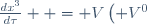 \ V\left( \frac{dx^0}{d\tau};\frac{dx^1}{d\tau};\frac{dx^2}{d\tau};\frac{dx^3}{d\tau} \right) = V\left( V^0;V^1;V^2;V^3 \right)