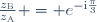 \frac{z_{\text{B}}}{z_{\text{A}}} = e^{-\text{i}\frac{\pi}{3}}
