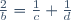\frac2b=\frac1c+\frac1d