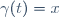\gamma(t)=x