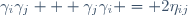 \gamma_i\gamma_j + \gamma_j\gamma_i = 2\eta_{ij}\,
