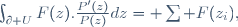 \int_{\partial U}F(z).\frac{P'(z)}{P(z)}dz= \sum F(z_i),