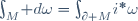 \int_M\!\mathrm d\omega=\int_{\partial M}\!i^*\omega