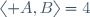 \langle A,B\rangle=4