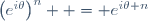 \left(e^{i\theta}\right)^n  = e^{i\theta n}