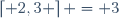 \left\lceil 2,3 \right\rceil = 3