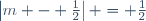 \left|m - \frac12\right| = \frac12