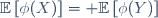 \mathbb{E}\left[\phi(X)\right]\ = \mathbb{E}\left[\phi(Y)\right]