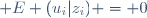 \mathbb E (u_i|z_i) = 0