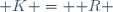 \mathbb K = \mathbb R 