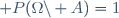 \mathbb P(\Omega\backslash A)=1