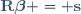 \mathbf{R}\boldsymbol{\beta} = \mathbf{s}