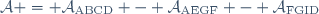 \mathcal{A} = \mathcal{A}_{\text{ABCD}} - \mathcal{A}_{\text{AEGF}} - \mathcal{A}_{\text{FGID}}