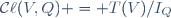 \mathcal{C}\ell(V,Q) = T(V)/I_Q\,