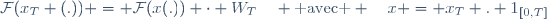 \mathcal{F}(x_T (.)) = \mathcal{F}(x(.)) \cdot W_T	\quad \text{ avec } \quad	x = x_T . 1_{[0,T]}