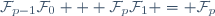 \mathcal{F}_{p-1}\mathcal{F}_0 + \mathcal{F}_p\mathcal{F}_1 = \mathcal{F}_p