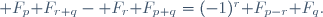 \mathcal F_p\mathcal F_{r+q}-\mathcal F_r\mathcal F_{p+q}=(-1)^r\mathcal F_{p-r}\mathcal F_q.