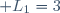 \mathcal L_1=3