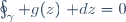 \oint_\gamma g(z)~\mathrm dz=0