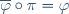 \overline\varphi\circ\pi=\varphi