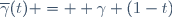 \overline{\gamma}(t) =  \gamma (1-t)