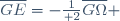 \overline{GE}=-{1\over 2}\overline{G\Omega} 