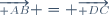 \overrightarrow{\scriptstyle AB} = \overrightarrow{\scriptstyle DC}