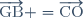 \overrightarrow{\text{GB}} =\overrightarrow{\text{CO}}