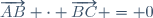 \overrightarrow{AB} \cdot \overrightarrow{BC} = 0