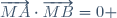 \overrightarrow{MA}\cdot\overrightarrow{MB}=0 \hspace{5pt}