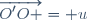 \overrightarrow{O'O }= u