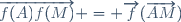 \overrightarrow{f(A)f(M)} = \overrightarrow{f}(\overrightarrow{AM})