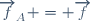 \overrightarrow{f}_A = \overrightarrow{f}
