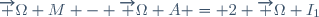\overrightarrow {\Omega M} - \overrightarrow {\Omega A} = 2 \overrightarrow {\Omega I_1}