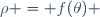 \rho = f(\theta) \,