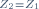 \scriptstyle\ Z_2=Z_1\ 