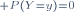 \scriptstyle\mathbb P(Y=y)=0
