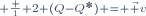 \scriptstyle \frac 1 2 (Q-Q^*) = \vec v