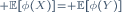 \scriptstyle \mathbb{E}\left[\phi(X)\right]\ = \mathbb{E}\left[\phi(Y)\right]
