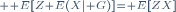 \scriptstyle \mathbb E[Z\mathbb E(X|\mathcal G)]=\mathbb E[ZX]