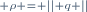 \scriptstyle \rho = \left|| q \right||