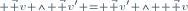 \scriptstyle \vec v \wedge \vec v' = \vec v' \wedge  \vec v