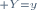 \scriptstyle Y=y